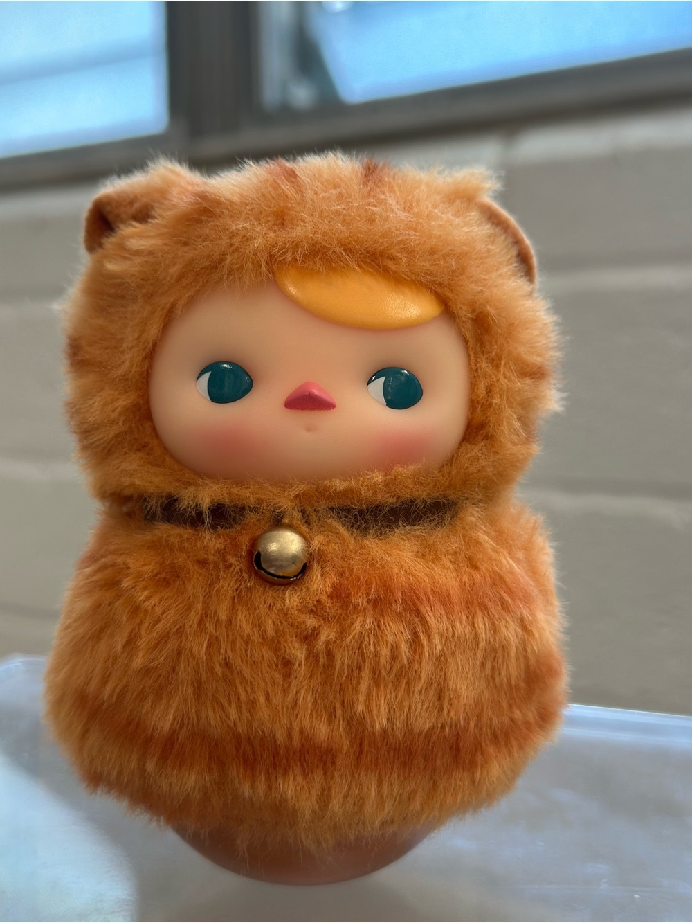 POPMART Pucky Roly-Poly Vinyl Plush — Red Tabby